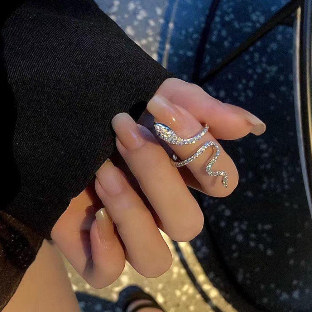 Amazon.co.jp: DECI 蛇の形 指輪 ファッションリング スネーク